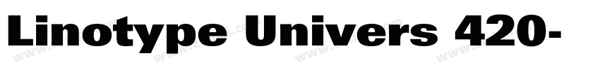 Linotype Univers 420字体转换